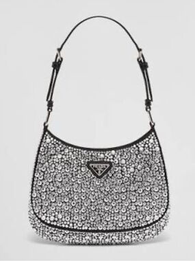 Prada crystal embellished Cleo bag